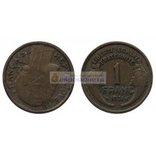 Франция Третья Республика 1 франк 1931 год Франция Третья Республика 1 франк 1931 год