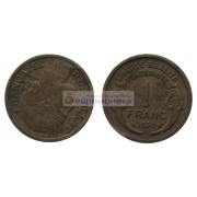 Франция Третья Республика 1 франк 1939 год