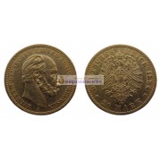 Германская империя Пруссия 20 марок 1884 год "A" Вильгельм I. Золото