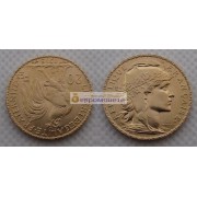 Франция Третья Республика 20 франков 1913 год. Золото.
