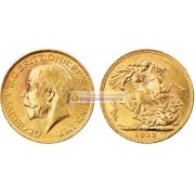 Великобритания 1 фунт (соверен) 1913 год. Король Георг V. Золото