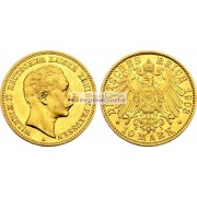 Германская империя Пруссия 10 марок 1903 год "A". Золото