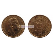 Германская империя Пруссия 20 марок 1912 год  "А" Золото