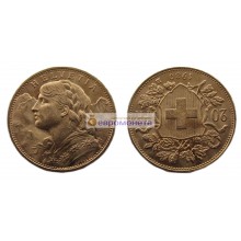 Швейцария 20 франков 1930 год. Золото