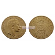 Германская империя Пруссия 20 марок 1894 год "A" Вильгельм II. Золото