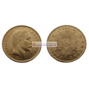 Франция Император Наполеон III 20 франков 1868 год ВВ. Золото.