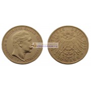 Германская империя Пруссия 20 марок 1912 год  "J". Золото