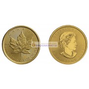 Канада 50 долларов 2022 год. Кленовый лист. Золото 9999 унция