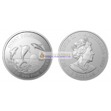 Австралия 1 доллар 2022 год Смуглый дельфин. Серебро. Унция Австралия 1 доллар 2022 год Смуглый дельфин. Серебро. Унция