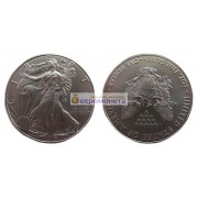 США 1 доллар 2016 год Американский серебряный орёл. Серебро. Унция