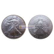 США 1 доллар 2015 год Американский серебряный орёл. Серебро. Унция