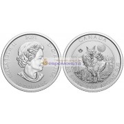 Канада 10 долларов 2021 год Оборотень. Серебро. 2 унции
