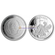 Восточные Карибы 2 доллара 2020 год Восточные Карибы - Гренада. Серебро. Унция