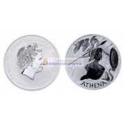 Тувалу 1 доллар 2022 год Боги Олимпа: Афина. Серебро. Унция