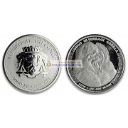 Республика Конго 5000 франков 2019 год Горилла. Серебро. Унция