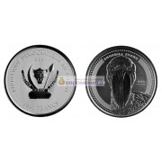 Демократическая Республика Конго 1000 франков 2021 год Китоглав. Серебро. Унция