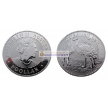 Австралия 1 доллар 2019 год Австралийский Эму. ОШИБКА (3 ноги) Серебро. Унция Австралия 1 доллар 2019 год Австралийский Эму. ОШИБКА (3 ноги) Серебро. Унция