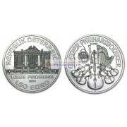 Австрия 1½ евро 2011 год Венская филармония. Серебро. Унция