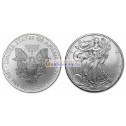США 1 доллар 2009 год Американский серебряный орёл. Серебро. Унция