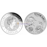 Австралия 1 доллар 2023 год Австралийская Кукабарра. Серебро. Унция