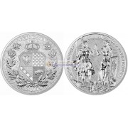 Аллегории: Галлия и Германия 5 марок 2023 год 1 унция серебра 9999 пробы. Germania Mint.