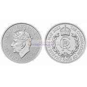 Великобритания 2 фунта 2023 год Коронация Его Величества короля Карла III. Серебро. Унция