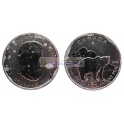 Канада 5 долларов 2011 год Природа Канады - Гризли. Серебро. Унция