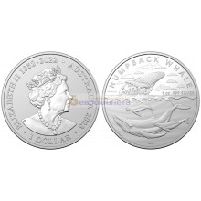 Австралия 1 доллар 2023 год Австралийские Антарктические Территории - Горбатый кит. Серебро. Унция Австралия 1 доллар 2023 год Австралийские Антарктические Территории - Горбатый кит. Серебро. Унция