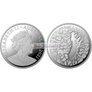 Австралия 1 доллар 2021 год След Мунго (Mungo Footprint). Серебро