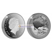 Новая Зеландия 1 доллар 2023 год Киви. Серебро. Унция