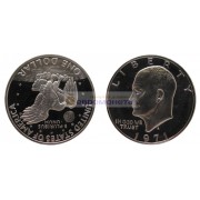 США доллар 1971 год монетный двор S Эйзенхауэр, серебряный доллар