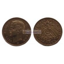 Германская империя Бавария 10 марок 1911 год "D" Отто I. Золото