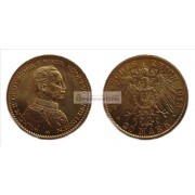 Германская империя Пруссия 20 марок 1913 A . Золото