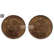Германская империя Баден 20 марок 1912 год "G" Фридрих II. Золото