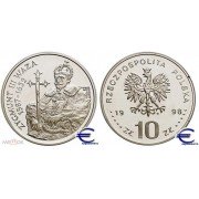 Польша 10 злотых 1998 Зигмунт Ваза ПРУФ proof серебро