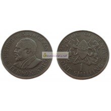 Кения 1 шиллинг 1973 год