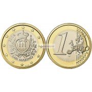 Сан-Марино 1 евро 2009 год, биметалл, АЦ из ролла