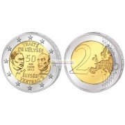 Франция 2 евро 2013 год 50 лет Елисейскому договору, биметалл. АЦ