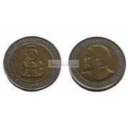 Кения 5 шиллингов 2005 год