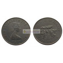 Джерси 10 пенсов 1997 год Елизавета II
