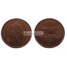 Гернси 2 пенса 1999 год. Елизавета II