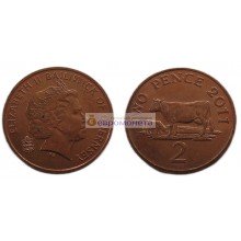 Гернси 2 пенса 2011 год. Елизавета II