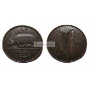 Ирландия (Ирландское Свободное государство) 1/2 пенни (полпенни) 1933 год 