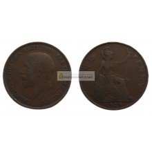 Великобритания 1 пенни 1929 год. Король Георг V