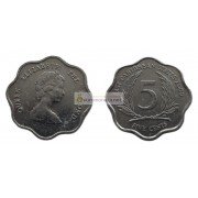 Восточные Карибы 5 центов 2000 год. Королева Елизавета II
