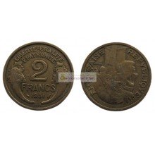 Франция Третья Республика 2 франка 1931 год