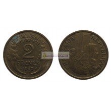 Франция Третья Республика 2 франка 1940 год