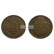 Франция Третья Республика 2 франка 1939 год