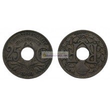 Франция Третья Республика 25 сантимов 1919 год