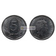 Восточные Карибы 5 центов 2010 год. Королева Елизавета II